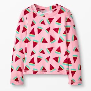 Hanna Andersson Watermelon Swim Rash Guard